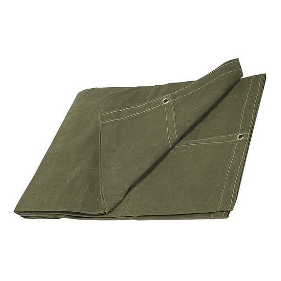 Manufacturer Varies Tarp,Green,Cotton Canv,9.5 ft L,7.5 ft W 3ZRW4