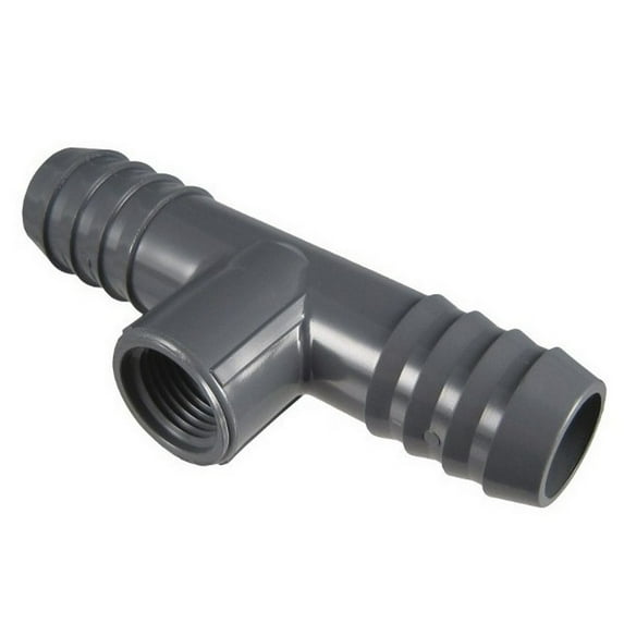 PVC Female Adapter Tee, Insert x Insert x FNPT, 1 in Pipe Size