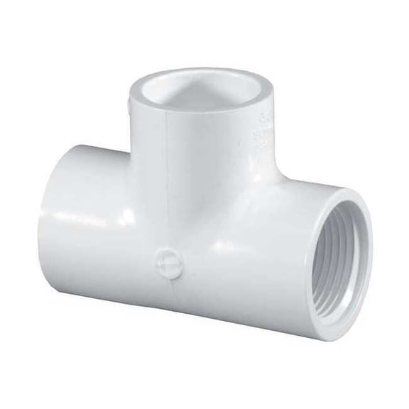Manufacturer Varies PVC Tee, Socket x FNPT x Socket, 3/4 in Pipe Size 403007