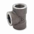 thumbnail image 1 of Tee Tee, 1-1/2" Pipe, FNPT, Black Forged Steel, Class 3000, 1 of 1