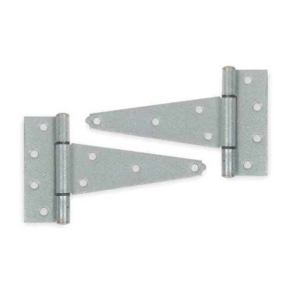 Tee Hinge, Steel, 1 13/16 in Leaf W x 4 1/4 in Leaf H, Galvanized Steel