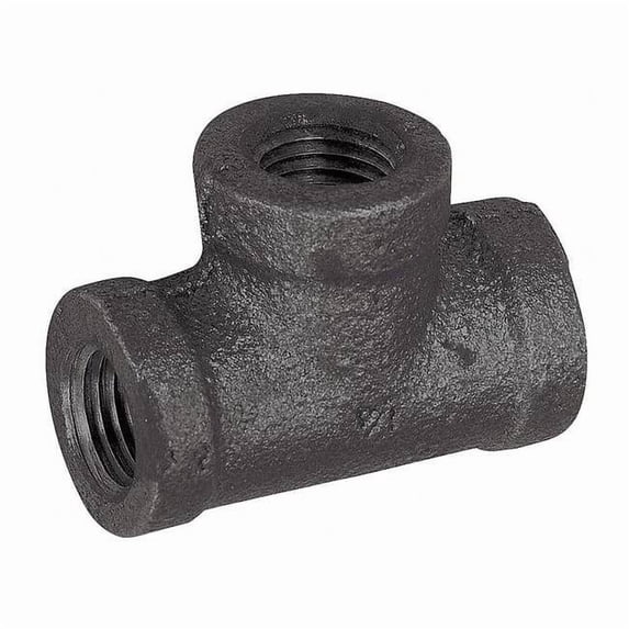 Manufacturer Varies Tee Tee, 1/8" Pipe, FNPT, Malleable Iron, Class 150 5P475