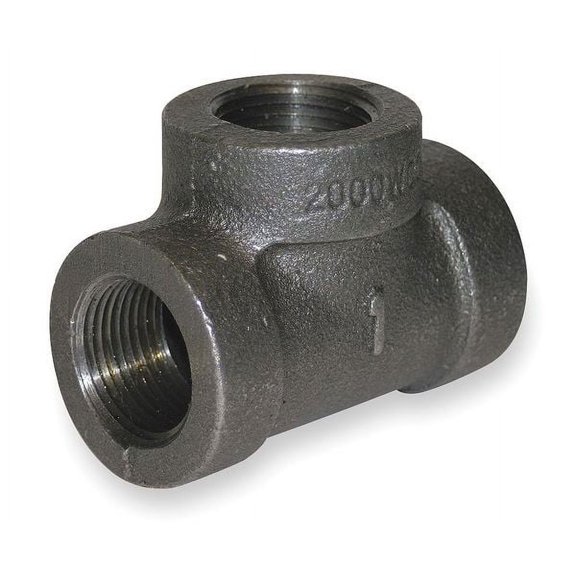 Tee Tee, 1" Pipe, FNPT, Malleable Iron, Class 300 1LBX6