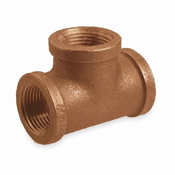 Manufacturer Varies Tee, Red Brass, 1/2 in, FNPT 1VEZ3