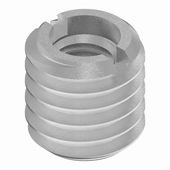 Standard Wall Self Locking Thread Insert, 1/4"-28 Int Thrd Sz, Steel