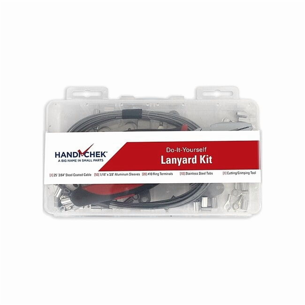 Manufacturer Varies Tool Lanyard Kit, 20 ft L, Steel/Nylon WWG-DISP-LANYARD