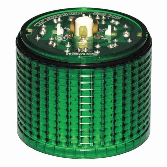 Tower Light Module, 24V AC, 24V DC, Green, 56 mm Dia., 2 in Height, LED 6JZG3