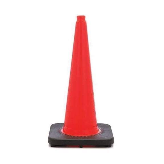 Traffic Cone, PVC, Non-Reflective, 28 in Height, 10 lb, Orange
