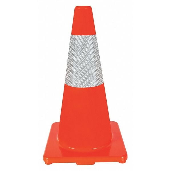 ZORO SELECT Manufacturer Varies Traffic Cone,18In,Orange 6FHA0