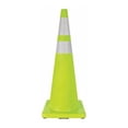 thumbnail image 1 of Traffic Cone, PVC, High-Intensity Prismatic, 36 in Height, 10 lb, Lime, 1 of 2