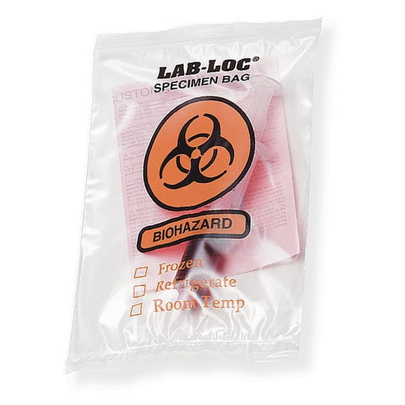 Specimen Transfer Bag,6 In. L,PK1000 3CUE4