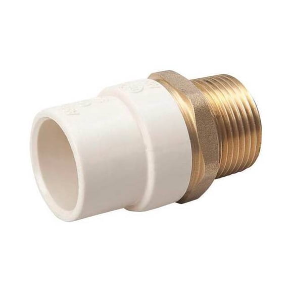 Manufacturer Varies Transition Adapter,Brass, 1 in Pipe Size 164-305NL