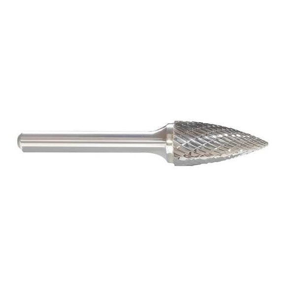 Manufacturer Varies Carbide Bur,Pointed Tree,1/4,1/8 Shank 310-002135