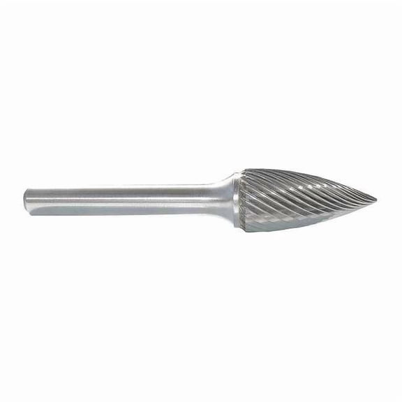 Manufacturer Varies Carbide Bur,Pointed Tree,1/4,1/4 Shank 310-001137C
