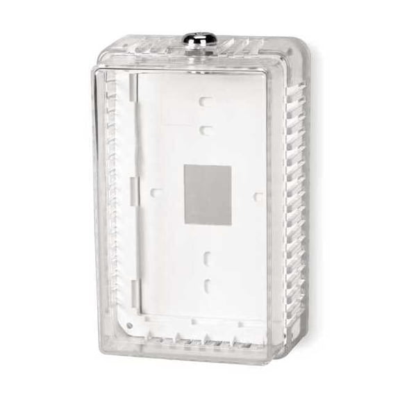 Universal Thermostat Guard, Clear, Plastic 2E379
