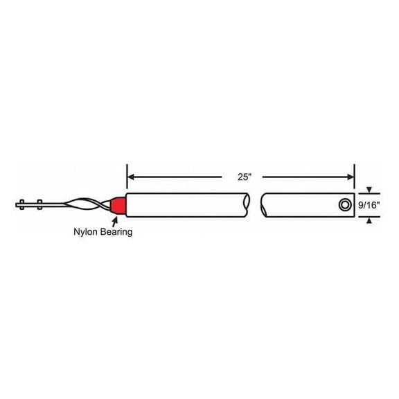 Tube Balance,Tilt Window,26" L 85-25R