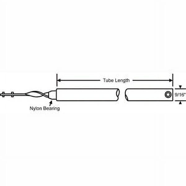 Manufacturer Varies Tube Balance, Red, Steel, 9/16 in H 85-29R