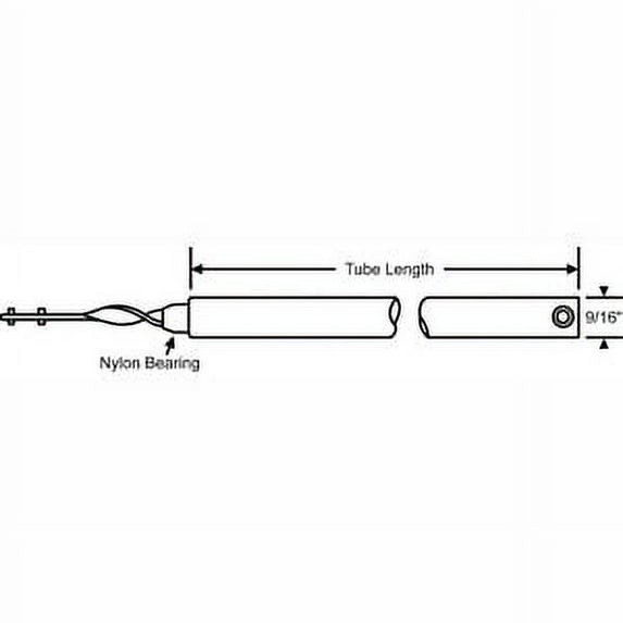 Manufacturer Varies Tube Balance, Red, Steel, 9/16 in H 85-29R
