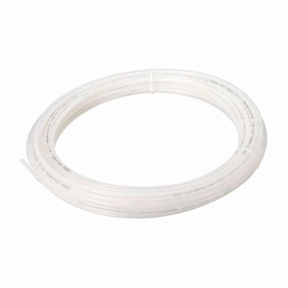 High Pressure Tubing, Nylon, 1/4 in OD, 3/16 in OD, 50 ft L, Shore D 60, Beige