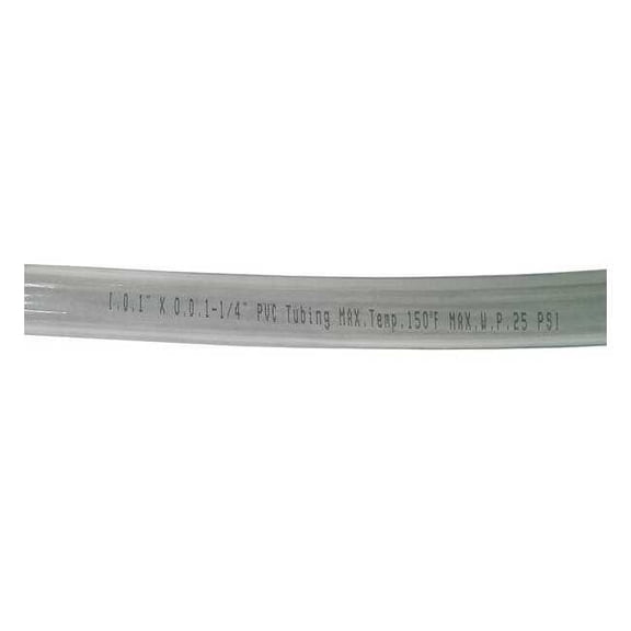 Manufacturer Varies Tubing,1 I.D.,100 ft.,Clear,Flexible 1PBK4