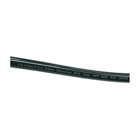 Manufacturer Varies Tubing,6.5mm ID x 10mm OD,100 Ft,Black 1PBT2