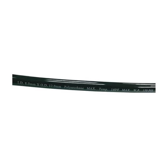 Manufacturer Varies Tubing,8 IDx12mm OD,100 Ft,Black 1PBT6