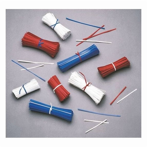 4" Wire In Paper Twist Ties, Pk10000 5CRN1