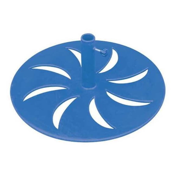 Manufacturer Varies Outdoor Umbrella Base, Round, Blue 4HUW6