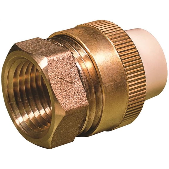 Manufacturer Varies Union,Brass, 1/2 in Metal Side Pipe Size TUF-005