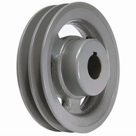 Manufacturer Varies 1 in Fixed Bore 2 Groove V-Belt Pulley 7.25 in OD 2AK741