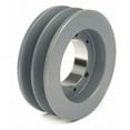 thumbnail image 1 of 1/2 in to 2-1/2 in Quick Detachable Bushed Bore 2 Groove V-Belt Pulley 8 in OD, 1 of 1