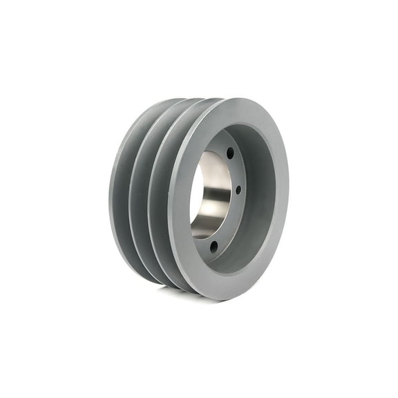 1/2 in to 1-5/8 in Quick Detachable Bushed Bore 3 Groove V-Belt Pulley 3.65 in OD