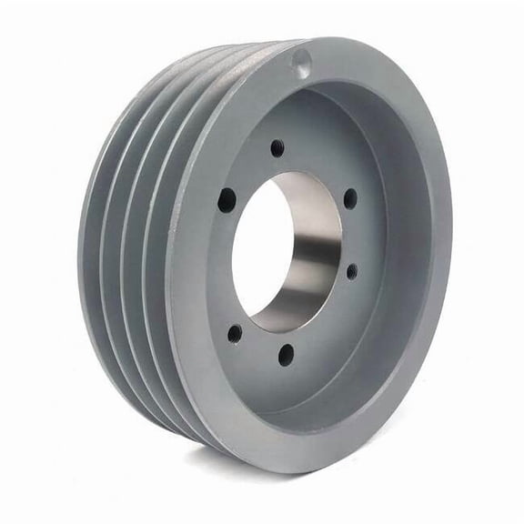 7/8 in to 3-1/2 in Quick Detachable Bushed Bore 4 Groove V-Belt Pulley 9 in OD 5V904