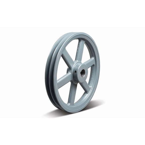 5/8 in Fixed Bore 2 Groove V-Belt Pulley 2.85 in OD 2AK2858
