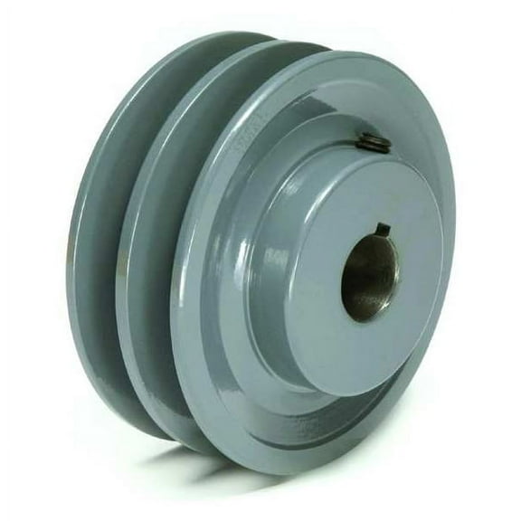 Manufacturer Varies 1 in Fixed Bore 2 Groove V-Belt Pulley 4.45 in OD 2BK47X1