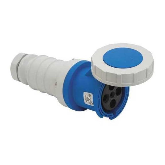 Bryant WT Pn&Slv Connctr,60 A,IEC;Blue,3Pl BRY460C9W