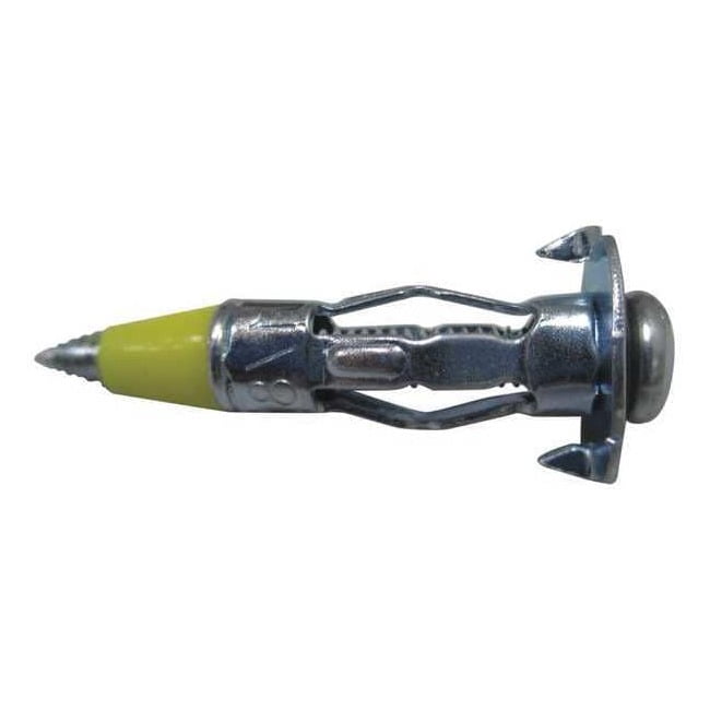 Wall Anchor, 1-3/8" L, Steel, 66 lbs Tension Strength, 100 PK U30538.012.0137