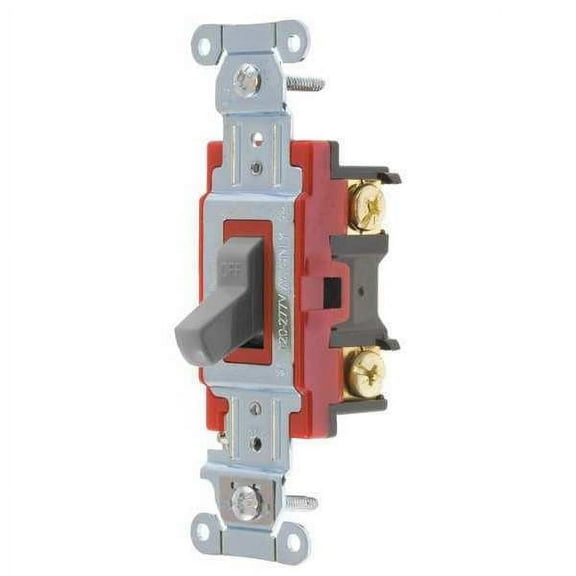 Bryant Wall Switch,20A,Gray,2-Pole Type,Toggle 4902BGRY