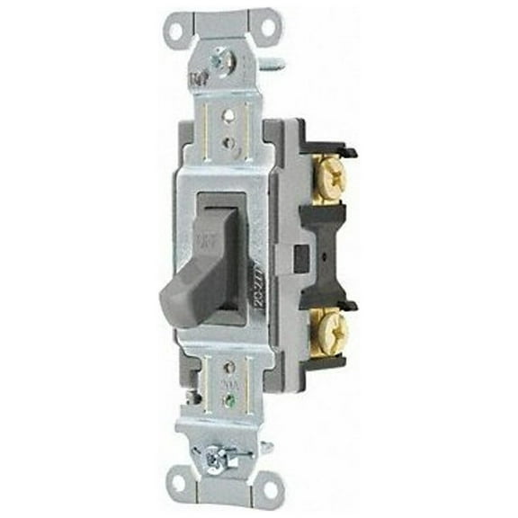 Bryant Wall Switch, 20A, Gray, Toggle, 120/277VAC CSB120BGRY