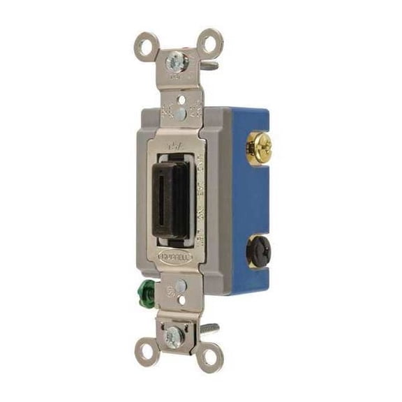 Bryant Wall Switch, 2-Pole, 20A, Stainless Steel 4803L