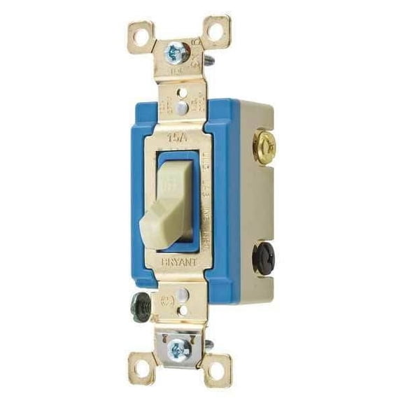 Bryant Wall Switch,Ivory,15A,4-Way Switch 4804I