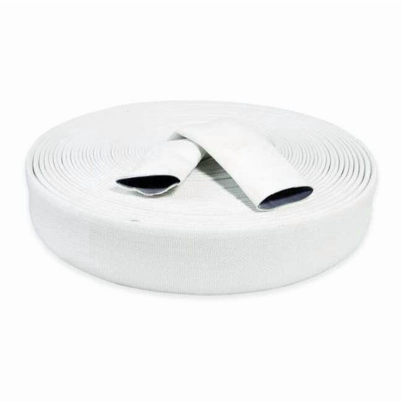 1-1/2" ID x 100 ft Rubber Water Discharge Hose 125 PSI WT 1ZMU3