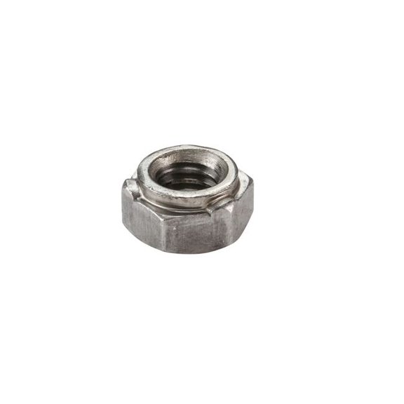 Hex Weld Nut, 3/8"-16, Steel, 5/8 in Wd, 0.26 in Ht, 1000 PK