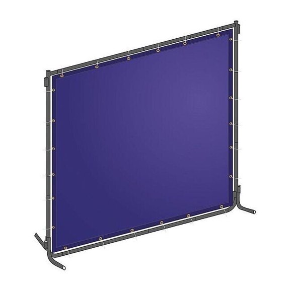 Manufacturer Varies Welding Screen, 4 ft H, 6 ft W, Blue 22RN77