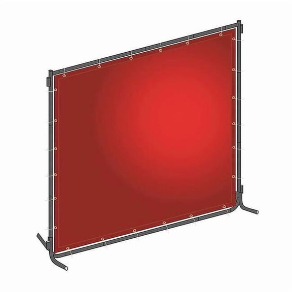 Manufacturer Varies Welding Screen, 4 ft H, 6 ft W, Red 22RN71