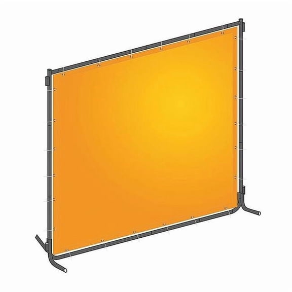 Manufacturer Varies Welding Screen, 4 ft H, 6 ft W, Yellow 22RN68
