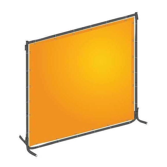 Manufacturer Varies Welding Screen, 6 ft H, 6 ft W, Yellow 22RN69