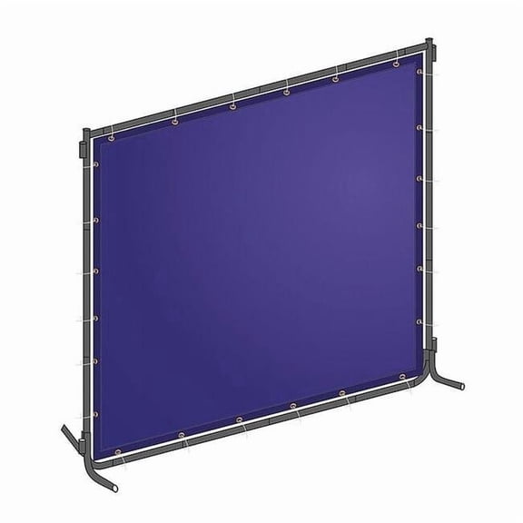 Manufacturer Varies Welding Screen, 6 ft H, 8 ft W, Blue 22RN79