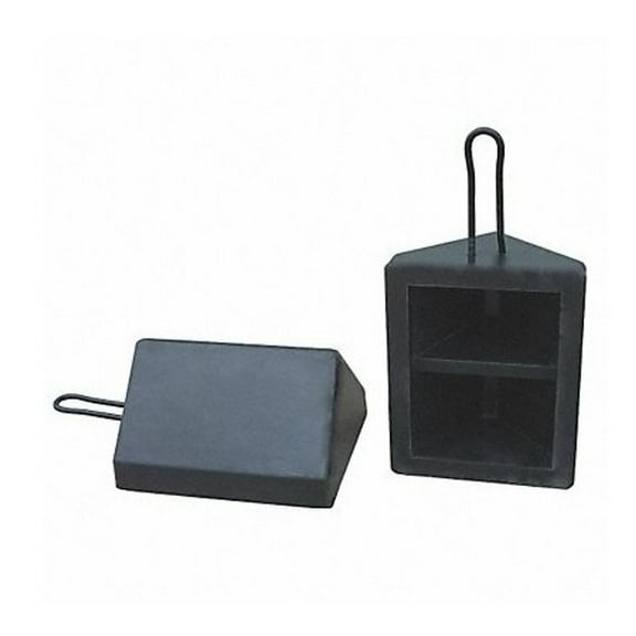 Manufacturer Varies Wheel Chock,Molded Rbr w/Stl Grab,Black 22XW78