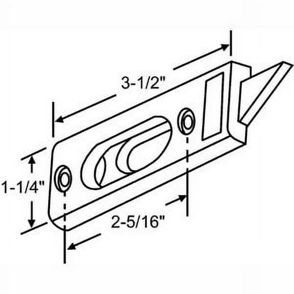 Manufacturer Varies Tilt Slide Latch,Tilt Window,3-1/2" L 85-533-1